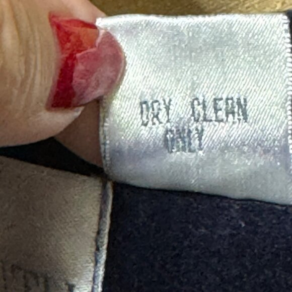 Vintage 80's Plaza South Blue Embroidered Velvet Button-Up Jacket Womens Size 12 - Picture 9 of 11